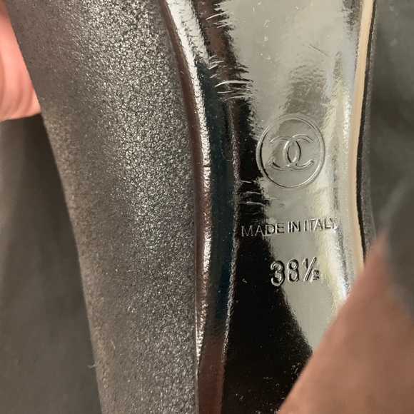 Chanel Classic Chanel pumps hidden platform. Size 38.5 with dustbag - Picture 8 of 13